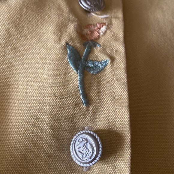 Vintage 90s maxi cotton button up A line dress with embroidery - Picture 13 of 13